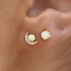 Culturesse Siria Dainty Opal Stud Earrings
