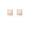 Culturesse Siria Dainty Opal Stud Earrings