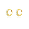 Culturesse Larisa Dainty Opal Hoop Earrings