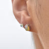 Culturesse Lumi Solid Opal Stud Earrings