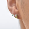 Culturesse Lumi Solid Opal Stud Earrings