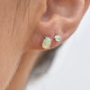 Culturesse Lumi Solid Opal Stud Earrings