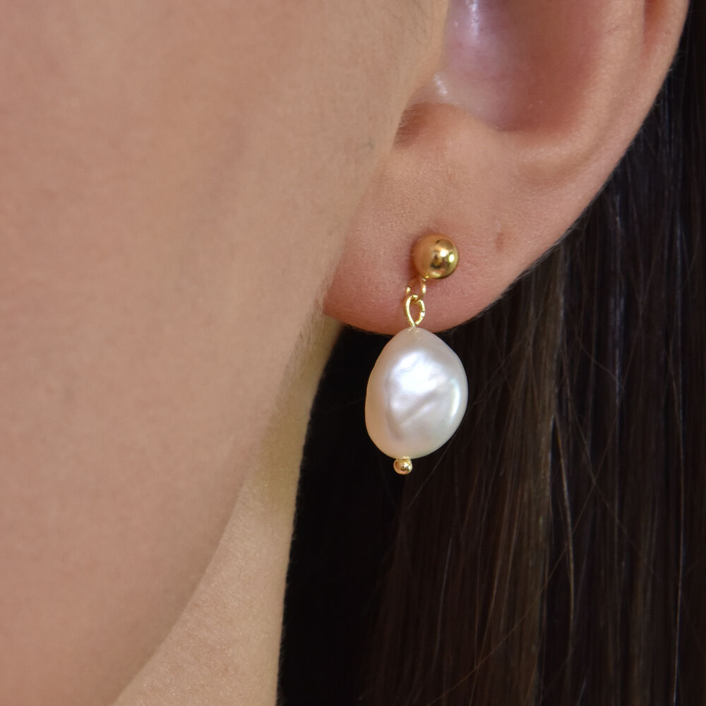 Culturesse Myla Freshwater Pearl Drop Earrings
