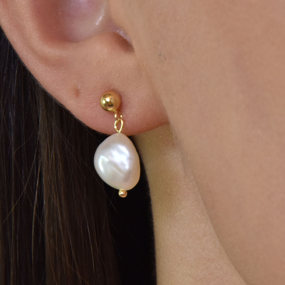 Culturesse Myla Freshwater Pearl Drop Earrings
