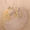 Culturesse Sienna Dainty Seahorse Screw Back Earrings