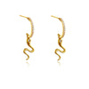 Culturesse Elga Gold Filled Snake Drop Earrings