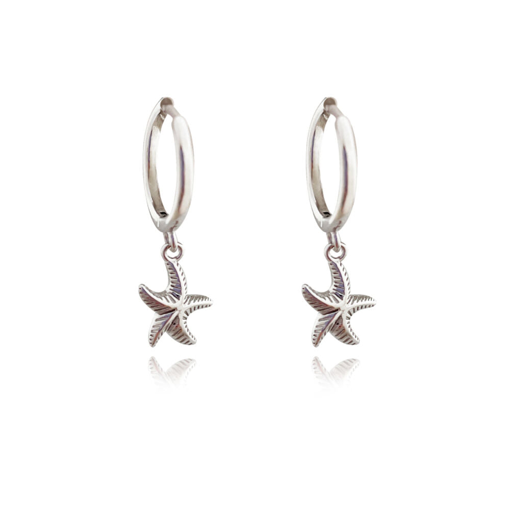 Culturesse Meri Dainty Starfish Drop Earrings