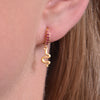 Culturesse Lois Gold Filled Snake Drop Earrings