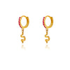 Culturesse Lois Gold Filled Snake Drop Earrings