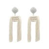 Culturesse Estee Long Tassel Beads Earrings
