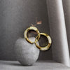Culturesse Delphi 18K Dainty Shimmer Sleeper Earrings