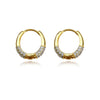 Culturesse Delphi 18K Dainty Shimmer Sleeper Earrings