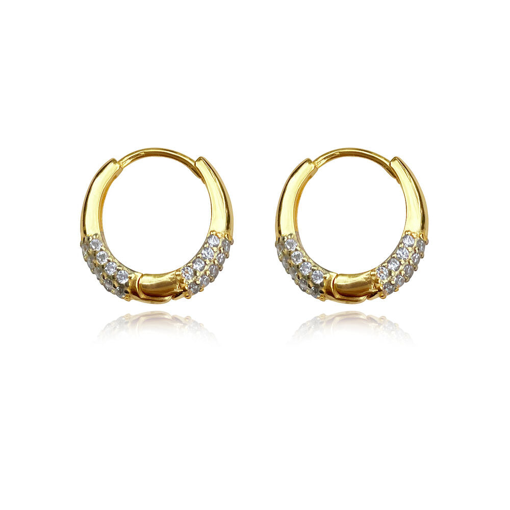 Culturesse Delphi 18K Dainty Shimmer Sleeper Earrings