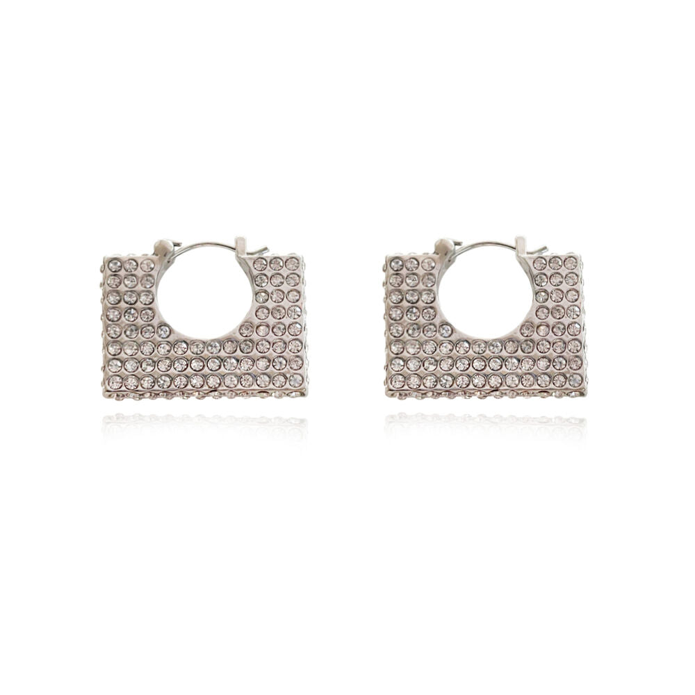 Culturesse Victoire Diamante Baguette Bag Earrings