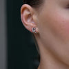 Culturesse Amoris Diamante Knot Stud Earrings (Silver)