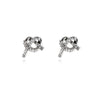 Culturesse Amoris Diamante Knot Stud Earrings (Silver)