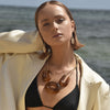 Culturesse Willow Runway Shell Art Earrings