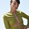 Culturesse Daniella Twin Loop Chain Drop Earrings