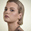 Culturesse Nala Artsy Chic Dainty Crescent Earrings (Gold Vermeil)
