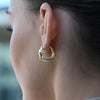 Culturesse Swarna Artisan Dolphin Hoop Earrings (Gold)