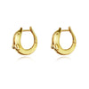 Culturesse Swarna Artisan Dolphin Hoop Earrings (Gold)