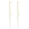 Culturesse Kelsey Fine Double String Earrings