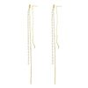 Culturesse Kelsey Fine Double String Earrings