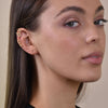 Culturesse Eliana Fine Gold Sun Cuff Earrings