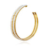 Culturesse Drama Luxury Oversized Pearl Hoop Earring (Single Piece)