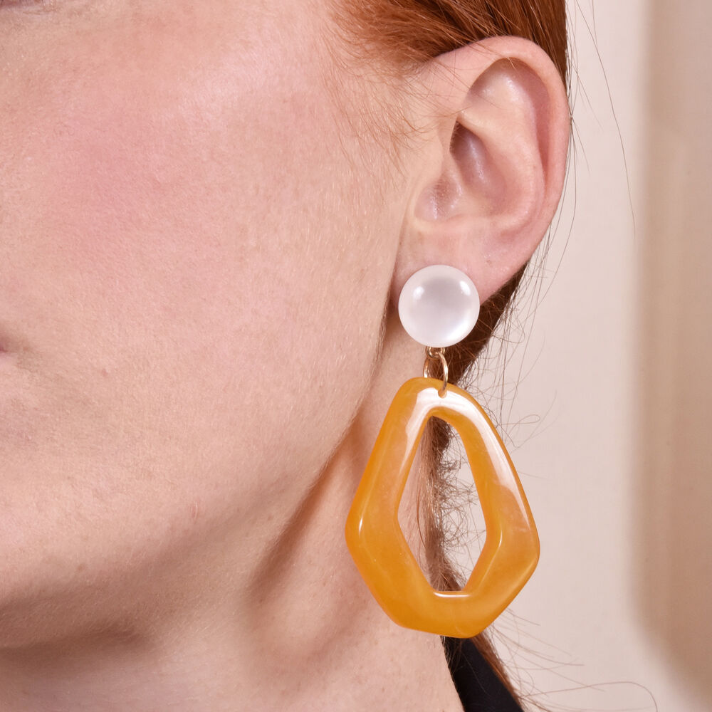 Culturesse Symone Modern Geo Drop Earrings