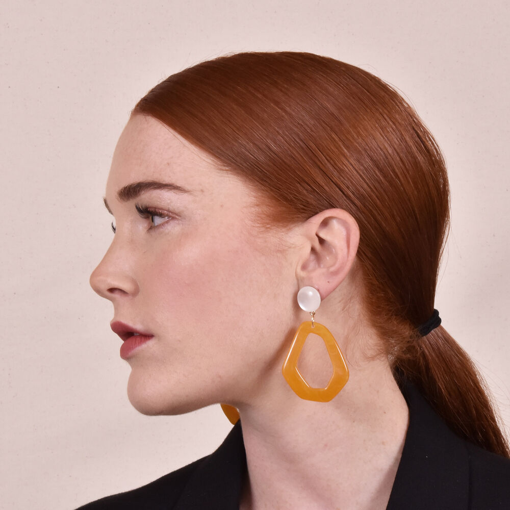 Culturesse Symone Modern Geo Drop Earrings