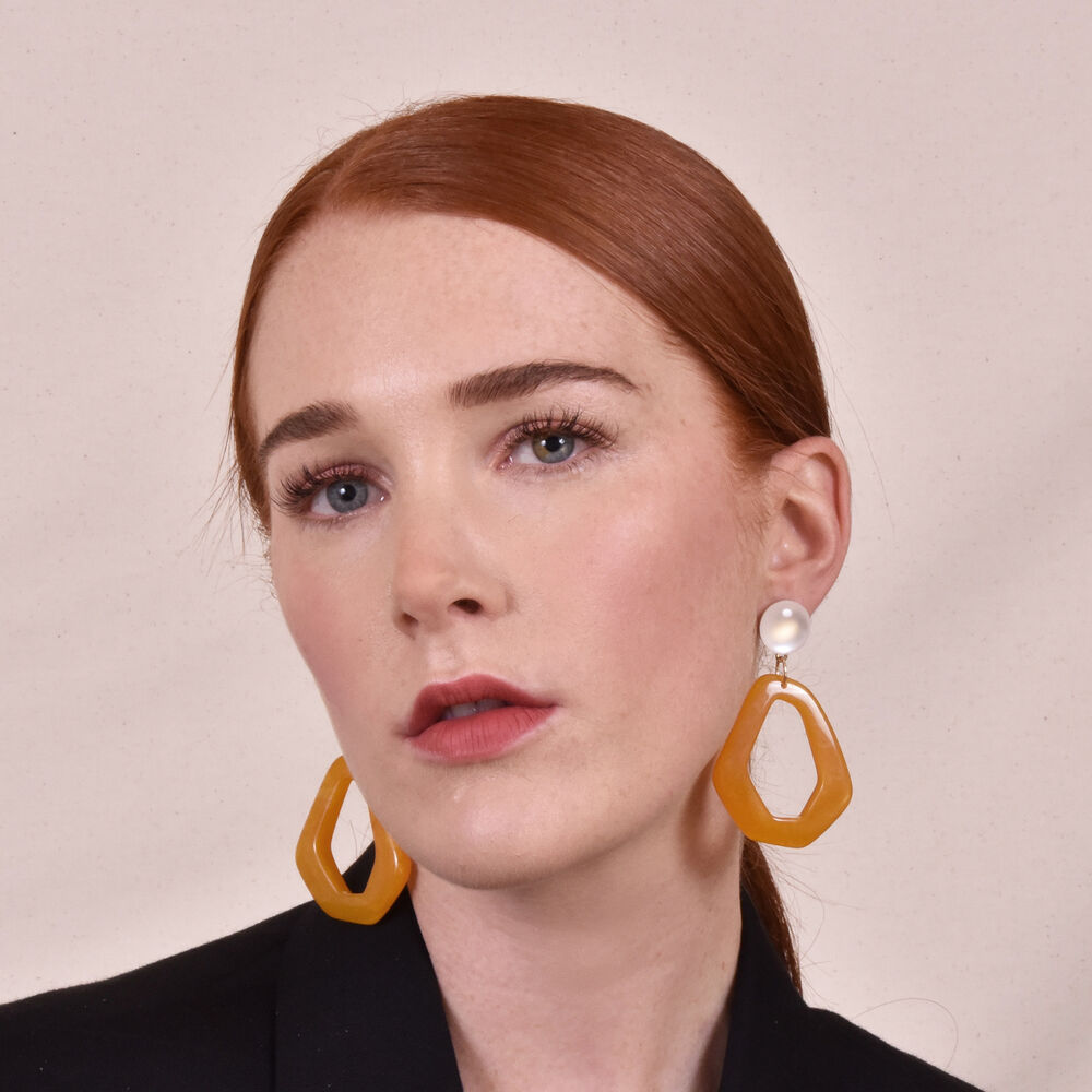 Culturesse Symone Modern Geo Drop Earrings