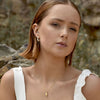 Culturesse Noemie Dual Tone Bear Outlined Earrings