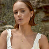 Culturesse Noemie Dual Tone Bear Outlined Earrings