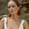 Culturesse Noemie Dual Tone Bear Outlined Earrings