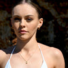 Culturesse Briar Sculptural Sparkle Hoop Earrings (Gold Vermeil)