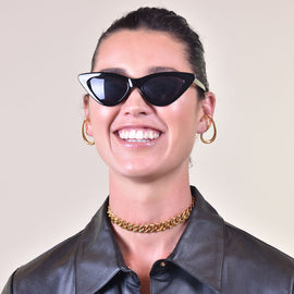 Culturesse Farren Modern Gold Loop Cuff Earrings