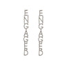 Culturesse Engaged Crystal Diamante Earrings