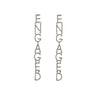 Culturesse Engaged Crystal Diamante Earrings