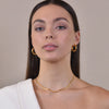 Culturesse Oria Premium Gold Hoop Earrings