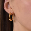 Culturesse Oria Premium Gold Hoop Earrings