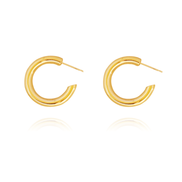 Culturesse Oria Premium Gold Hoop Earrings