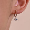 Culturesse Katia Dainty Evil Eye Drop Earrings