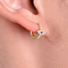 Culturesse Aliyah Dainty Evil Eye Hoop Earrings