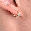 Culturesse Aliyah Dainty Evil Eye Hoop Earrings