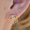 Culturesse Harmonie Splendid Evil Eye Earrings (Gold Vermeil)