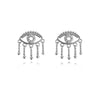 Culturesse Harmonie Splendid Evil Eye Earrings (Silver)