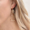 Culturesse Adren Female Back Line Art Earrings