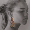 Culturesse Adren Female Back Line Art Earrings