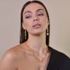 Culturesse Dimanche Muse Chain Pearl Drop Earrings